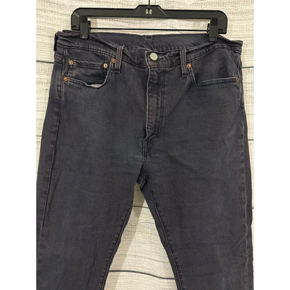 Men's Levis Purple Frayed Hem Waterless Jeans Size 36x32